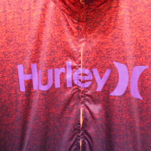 HURLEY ハーレー ジップアップ ラッシュガード ジャケット サーフィン サーフ Sサイズ レッド系 水着の画像5