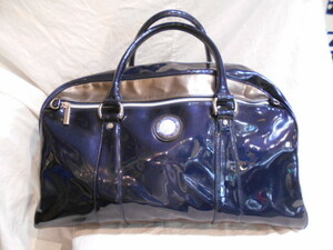 MERCEDES BENZ Mercedes Benz эмаль сумка "Boston bag" эмблема Vintage Vintage темно-синий путешествие путешествие Golf BAG OLD