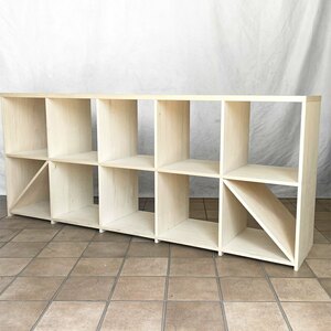 * maru ge Lee tamargherita low type bookcase length 2 koma × width 5 koma open shelf bookshelf regular price \85,800-