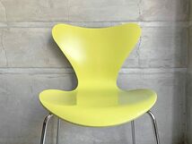 ♪ フリッツハンセン Fritz Hansen セブンチェア アルネ・ヤコブセン Arne Jacobsen スタッキングチェア ライム 北欧_画像6