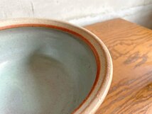 ♪ マルガレーテンヘーエ Keramische Werkstatt Margaretenhohe 李英才 蓋つき スープ碗 小 11 x 20 cm グレー 現代作家 未使用品_画像9