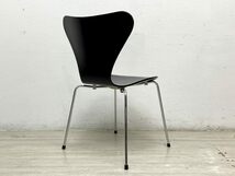 ● フリッツハンセン Fritz Hansen セブンチェア ブラックラッカー アルネ・ヤコブセン Arne Jacobsen デンマーク 北欧家具 H_画像4