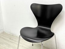 ● フリッツハンセン Fritz Hansen セブンチェア ブラックラッカー アルネ・ヤコブセン Arne Jacobsen デンマーク 北欧家具 H_画像5