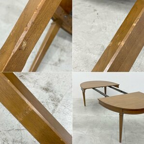 〓 USビンテージ オーバル エクステンション ダイニングテーブル US Vintage OVAL EX Dining Table ヘリテイジデザイン 伸長板3枚付属の画像8