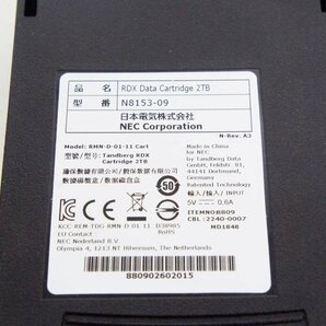 2 NEC RDX DATA CARTRIDGE 2TB データカートリッジ N8153-09の画像4