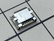 送料84円～ MicroUSBコネクタ 表面実装 メス マイクロB 修理交換 MicroB Micro-B マイクロUSB 電子部品_画像4