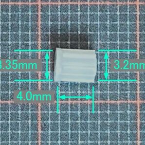 送料84円～ ピニオンギア 9T肩 1.0mm軸用 m0.3 9歯 ドローン ヘリコプター おもちゃ 修理 交換 部品 歯車 プラスチック製 ピニオンギヤの画像7