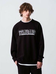 ロンハーマン スタンダードカリフォルニア ブラック XL Logo Sweat Pullover STANDARD CALIFORNIA別注 STANDARD CALIFORNIA for RHC 新品 