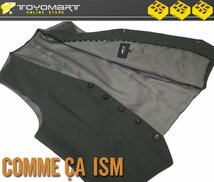 E23●コムサイズム COMME CA ISM●新品　VG05　コットンベスト　カーキ/M　定価8800円_画像1