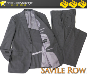 5088●Savile Row サビルロウ●4080　新品 【JOHN CAVENDISH】 シャドーストライプ　プレミアムスタンダードスーツ　グレー/A7