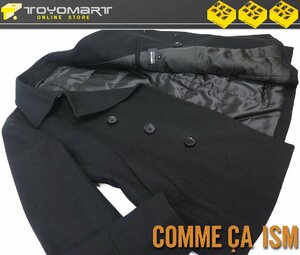 3153●コムサイズム COMME CA ISM●新品　WX05　中綿入りメルトンＰコート　黒/M　定価16500円