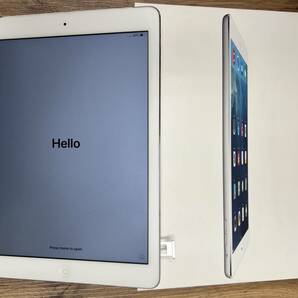 1円スタート Apple 初代iPad air 希少な128GB セルラーモデル まだまだ現役 動作確認済 箱 ステッカー 揃ってます ME988J/A 初期化済の画像2