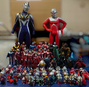  Ultraman sofvi finger doll figure set 