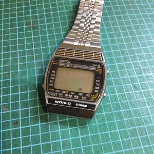 セイコー ワールドタイム メンズ腕時計 ヴィンテージ クォーツ SEIKO WORLD TIME