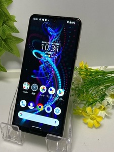 訳あり 中古 SIMフリー AQUOS R5G 908SH ホワイト☆ SoftBank 判定〇 12GB/256GB ※右上割れあり A5695