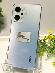 美品 OPPO Reno7 A 128GB☆ au SIMフリー 一括購入品 利用制限〇 android OPG04 スマートフォン ドリームブルー A5710