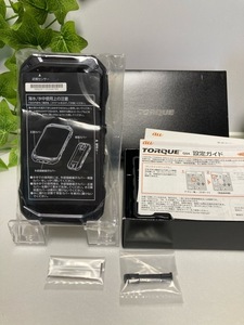 美品☆ SIMフリー au 京セラ TORQUE G04 KYV46 ブラック 判定〇 64GB トルク スマホ本体 送料無料 付属品完備☆ A5569