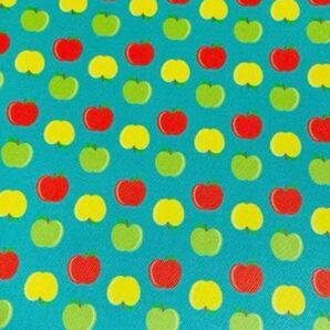 りんご柄 合皮生地 フェイクレザー