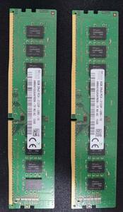 SK hynix PC4-17000U 8GB×2枚 HMA41GU6AFR8N-TF デスクトップPC用メモリ