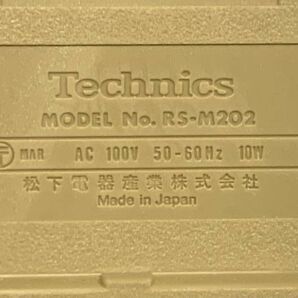 4-75-120 Technics テクニクス ステレオダブルカセットデッキ RS-M202 オーディオ機器の画像3