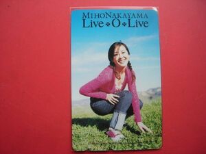 中山美穂　Live O Live　未使用テレカ