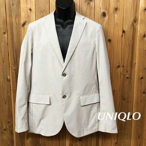 UNIQLO /ユニクロ /メンズL 長袖ジャケット テーラードジャケット ブレザー ベージュ ポリエステル100% 春夏ジャケット