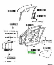 トヨタ ランドクルーザー 100 レクサス LX470 フロントドア ウエザストリップ 右 Genuine TOYOTA 純正 JDM OEM メーカー純正品 未使用_画像2