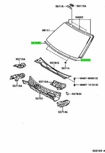 トヨタ チェイサー CHASER JZX100 GX100 LX100 フロントガラス モール ウィンドウ モール セット MOULDING WINDSHIELD OUTSIDE Genuine