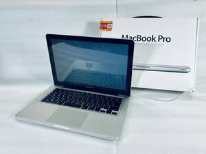 R7826B【ジャンク】Apple MacBook Pro A1278 MC374J/A 13.3型/Core2Duo2.4GHｚ/メモリ4ＧＢ/HDD250GB/OS無し/DVD-RW/元箱/付属品/