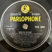 ★［英原盤］The Beatles/With The Beatles UKオリジナルStereo! 初回マト2/2★1桁スタンパー！★希少初回Jobeteクレジット！エンボスロゴ!_画像3