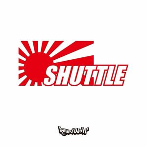 SHUTTLE (シャトル) カッティングステッカー　日章旗　7.0×17.0