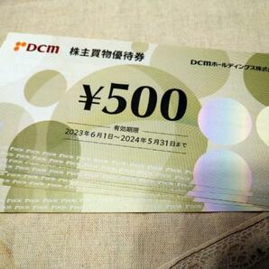 【送料無料】DCMホールディングス株主優待券（500円券×4枚） 2000円分 ☆2024/5/31まで☆の画像1