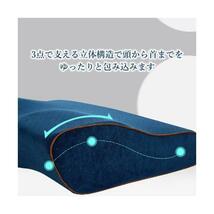 ◇送料無料◇枕 まくら 低反発枕 安眠枕 肩こり 首こり 首が痛い いびき おすすめ 横向き寝 ストレートネック 快眠枕 頸椎 低反発 _画像4