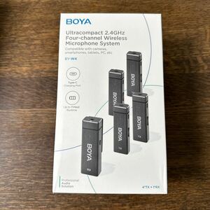 [ free shipping ]BOYA BY-W4 pin Mike 4 person till correspondence wireless microphone 