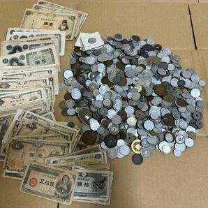 日本古銭 紙幣 まとめ 約2.6kg 古銭 コイン 古紙幣大量の画像1
