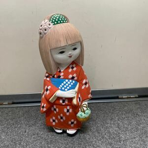 博多人形 日本人形 少女 鞠 民芸品 昭和レトロ レトロ 置物 飾り物
