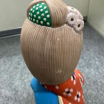 博多人形 日本人形 少女 鞠 民芸品 昭和レトロ レトロ 置物 飾り物_画像10