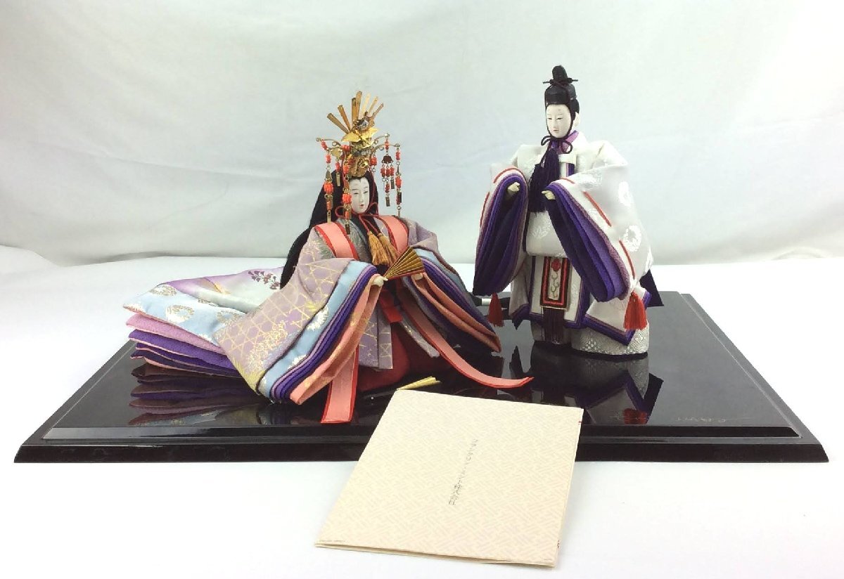[3] Hikaru Genji and Lady Murasaki supervised by Emi Wada, Franklin Gallery, Hina dolls, Japanese dolls, Murasaki Shikibu, Tale of Genji, Kyugetsu Dolls, eEn680-C, season, Annual Events, Doll's Festival, Hina Dolls