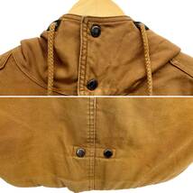 Carhartt (カーハート) Coat WIP CLASH PARKA クラッシュパーカー ワーク ジャケット モッズコート フィッシュテール 中綿 S ブラウン/028_画像6