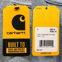 Carhartt (カーハート) Loose Fit Heavyweight S/S POCKET T-SHIRT ポケット半袖Tシャツ K87-M L ヘザーグレー メンズ/025_画像7