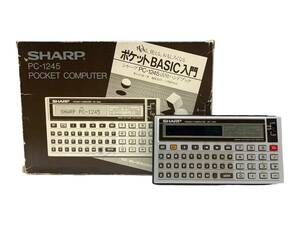 SHARP (シャープ) ポケットコンピュータ 【ジャンク品】 PC-1245 シルバー 家電/025