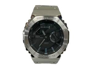 CASIO (カシオ) G-SHOCK Gショック アナログ腕時計 FULL METAL フルメタル タフソーラー GM-B2100 シルバー メンズ/036