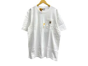 Carhartt (カーハート) S/S POCKET T-SHIRT ポケットTシャツ 半袖 K87 L ホワイト 白 メンズ/009