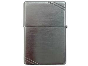 zippo (ジッポー) オイルライター ダイアゴナルライン フラットトップ アメリカ製 1991年製 火花確認済み PAT2032695 シルバー 雑貨/004