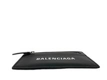 BALENCIAGA (バレンシアガ) 501651 ロゴ レザーコインパース カードケース パスケース ブラック×ホワイト ウィメンズ/028_画像4