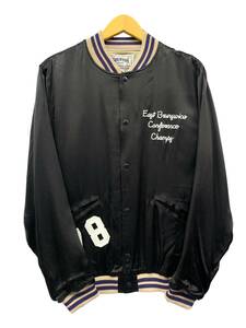 HOUSTON (ヒューストン) RAYON AWARD JACKET（EAST）レーヨンアワードジャケット 51250 L ブラック 黒 メンズ/025