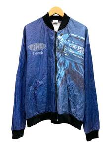 Breakers 古着 DUPONT 90s ペーパージャケット Tyvek シボレー XL ブルー メンズ/036