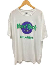 HARD ROCK CAFE (ハードロックカフェ) ORLAND オーランド Tシャツ 白×ピンク XL メンズ（DESE）/027