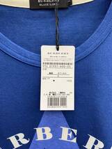 BURBERRY BLACK LABEL (バーバリーブラックレーベル) アーチロゴプリント Tシャツ 半袖 D1P01-600-25 サイズ2 ブルー メンズ/009_画像4