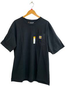 Carhartt (カーハート) Loose Fit S/S POCKET ルーズ フィット ヘビーウェイト ポケットTシャツ K87-M 半袖 L ブラック メンズ/004
